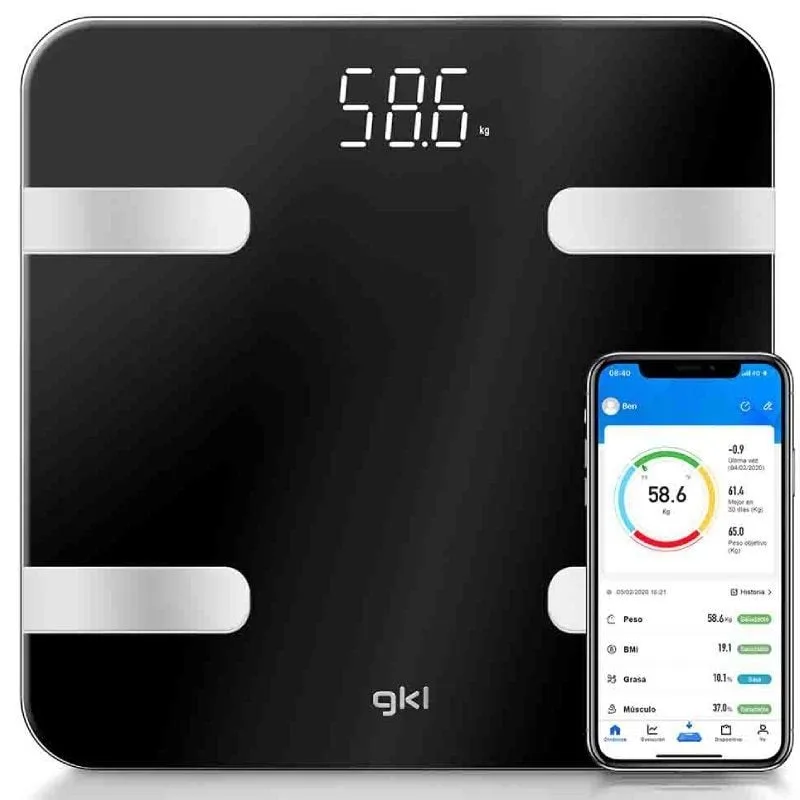 Báscula de Baño GKL Fitblue 300 Black
