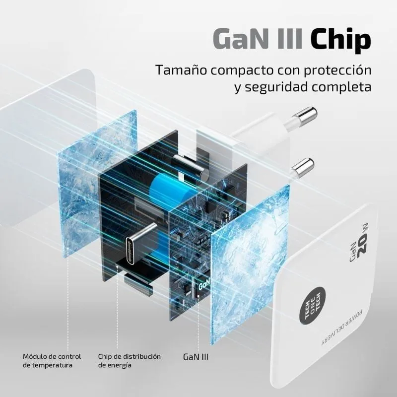 Cargador de Pared Tech One Tech TEC2222, foto 3