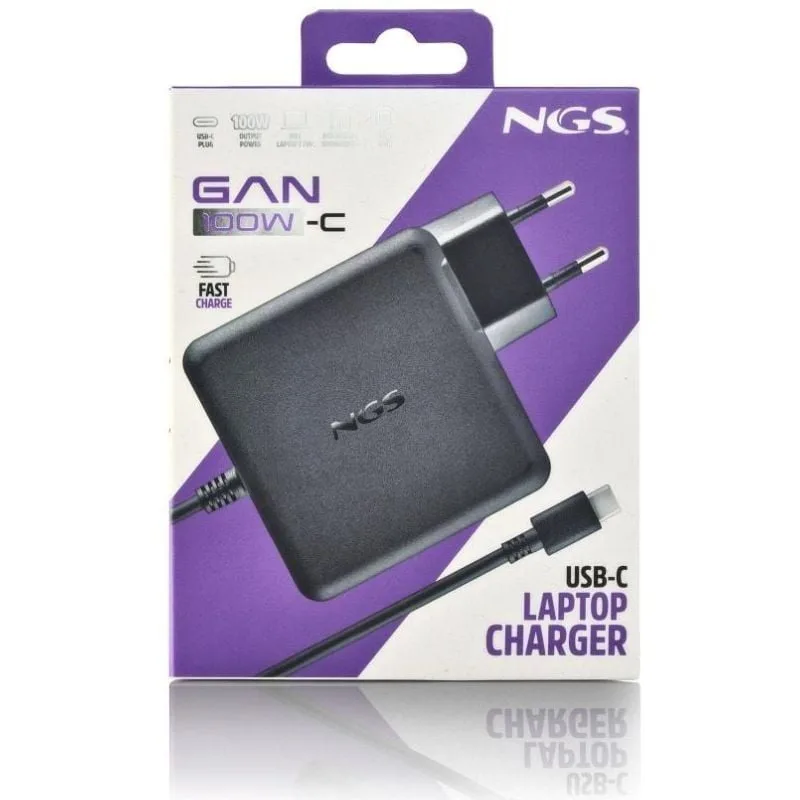 Cargador de Portátil GaN NGS GAN100W-C USB Tipo-C, foto 5