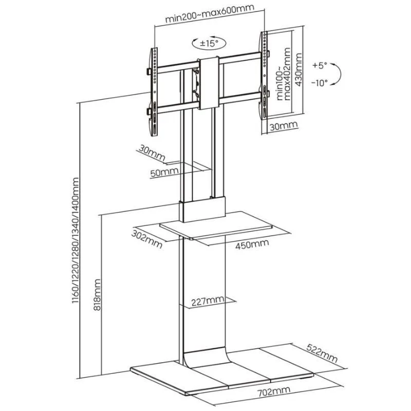 Soporte de Suelo Inclinable, foto 5