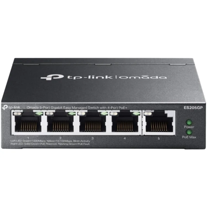 Switch TP-Link Omada ES205GP 5 Puertos