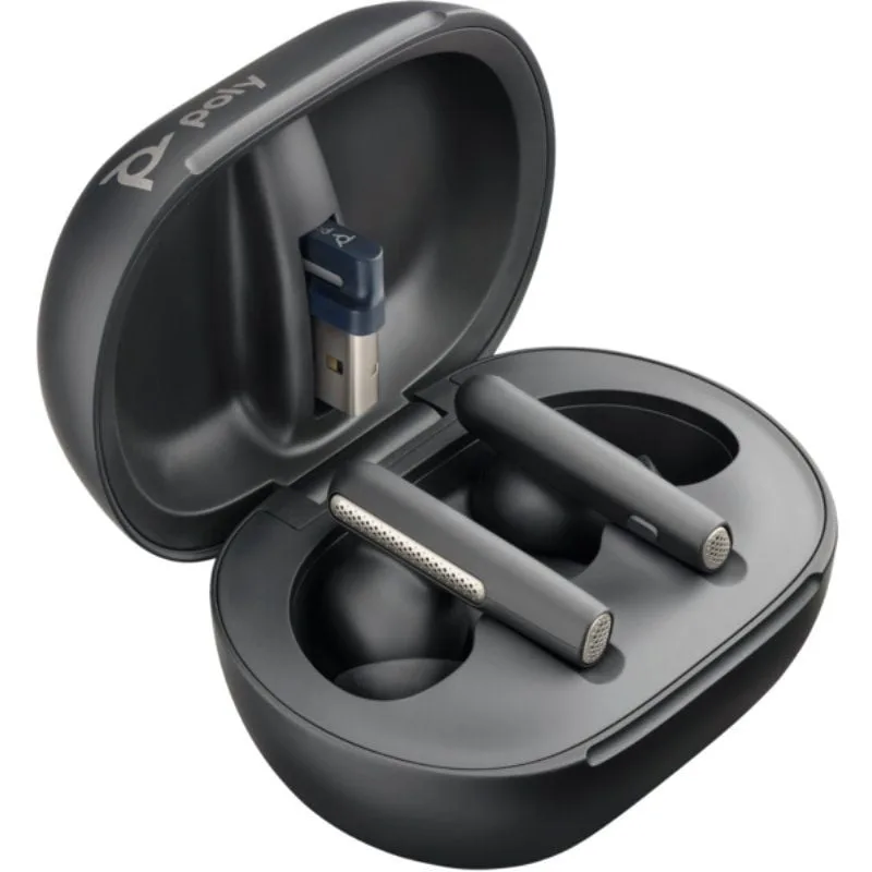 Auriculares Bluetooth Poly Voyager Free 60+ UC M con estuche de carga + Adaptador BT700, foto 3