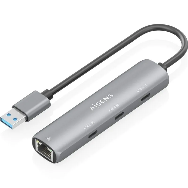 Hub USB Aisens ASUC-4P037-GR