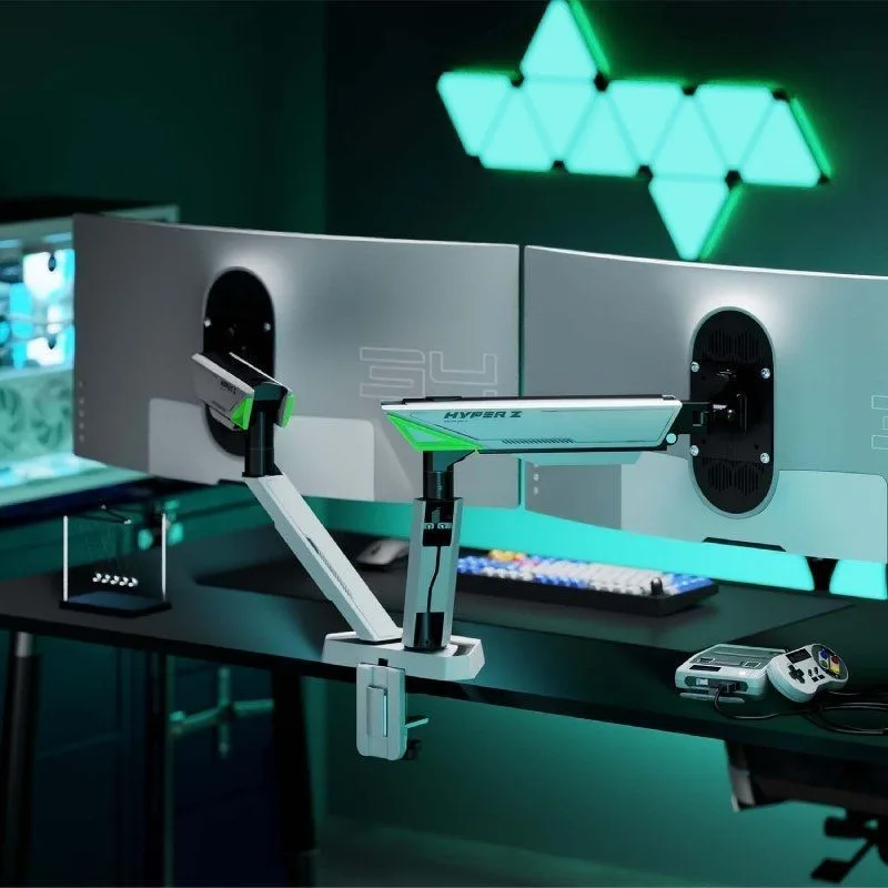 Soporte de Mesa Gaming con Contrapeso para 2 Monitores Aisens DT38TSR-345, foto 4