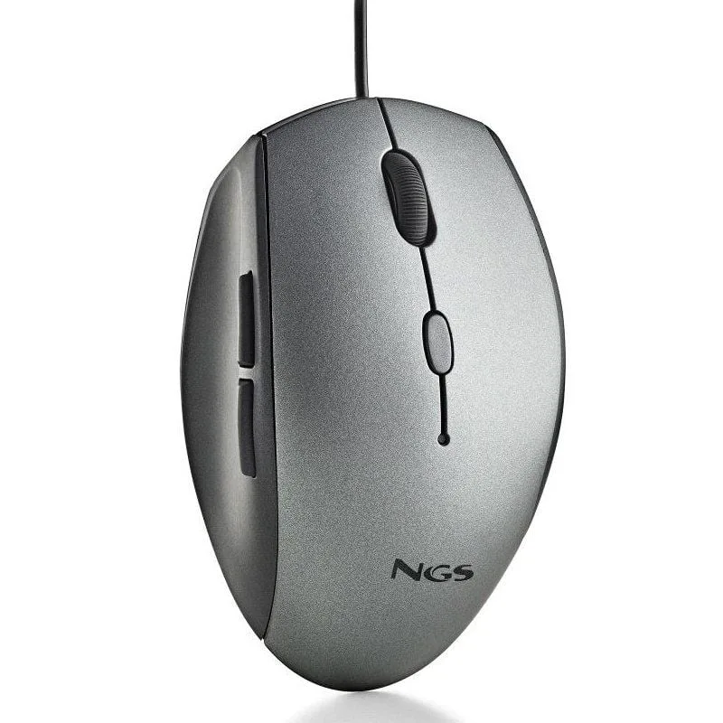 Ratón Ergonómico NGS Moth Gray