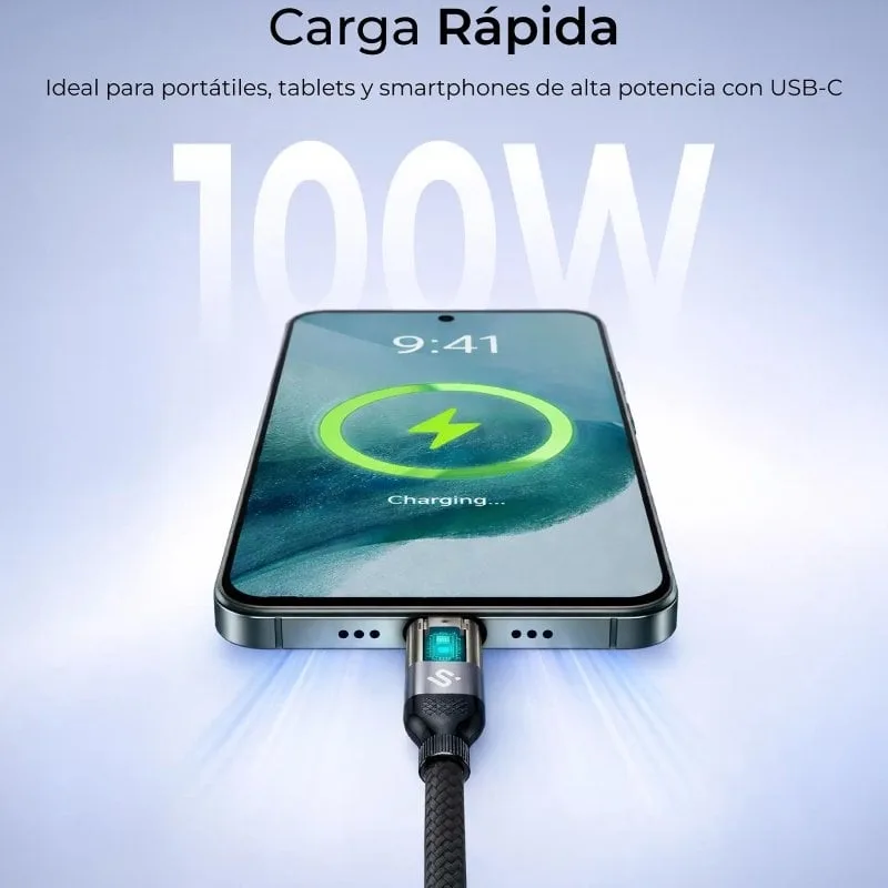 Cable USB 2.0 Tipo-C Subblim PowerMag Led, foto 3