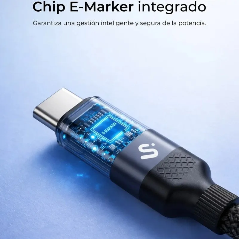 Cable USB 2.0 Tipo-C Subblim PowerMag Led, foto 4