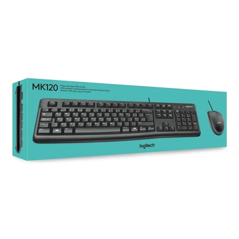 Teclado y Ratón Logitech Desktop MK120, foto 5