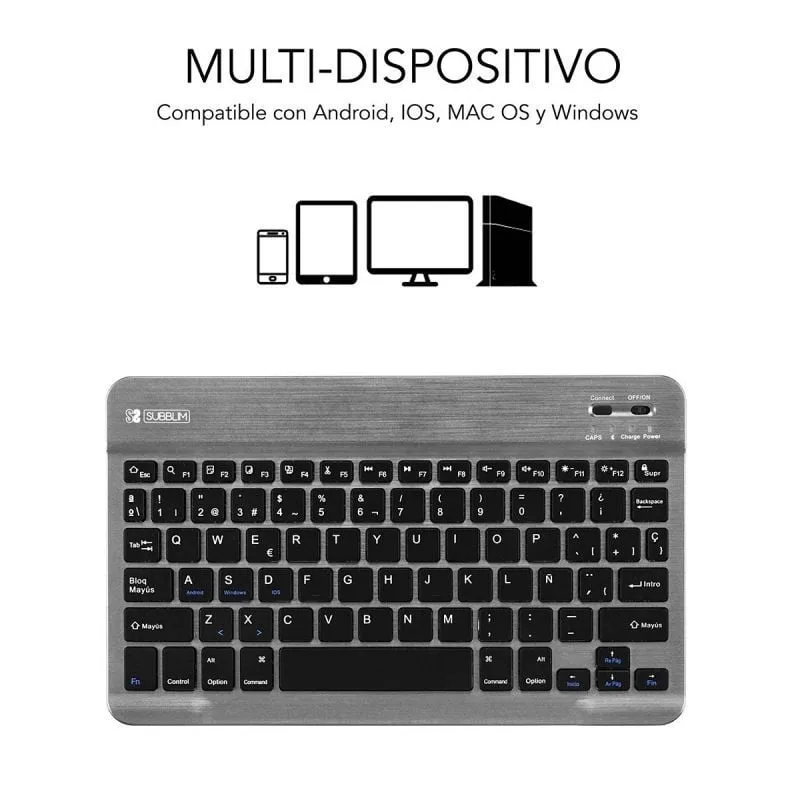 Teclado Compacto Inalámbrico Subblim Smart, foto 2