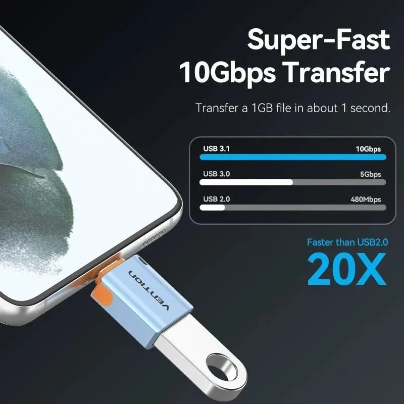 Adaptador OTG USB 3.1 Vention CUBH0, foto 3