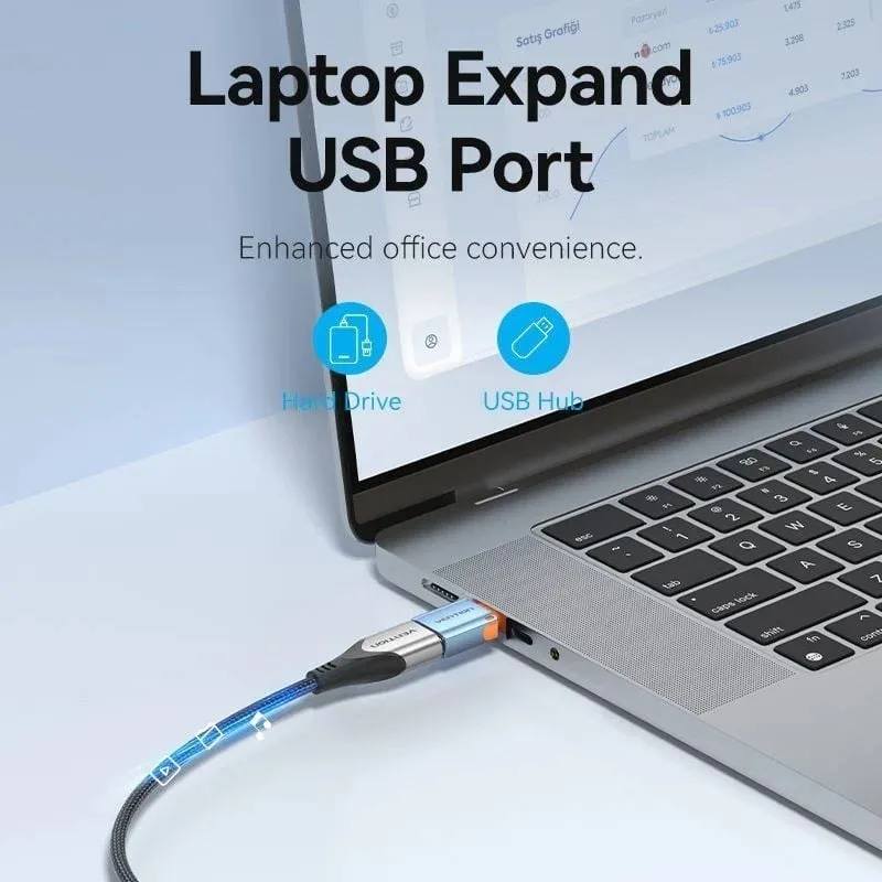 Adaptador OTG USB 3.1 Vention CUBH0, foto 4