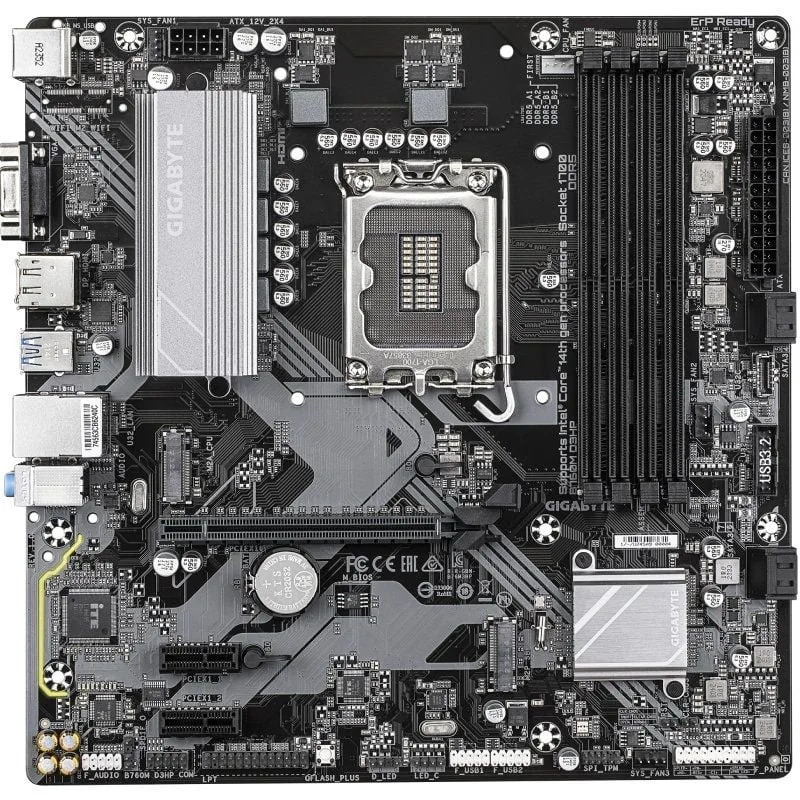 Placa Base Gigabyte B760M D3HP Socket 1700, foto 2