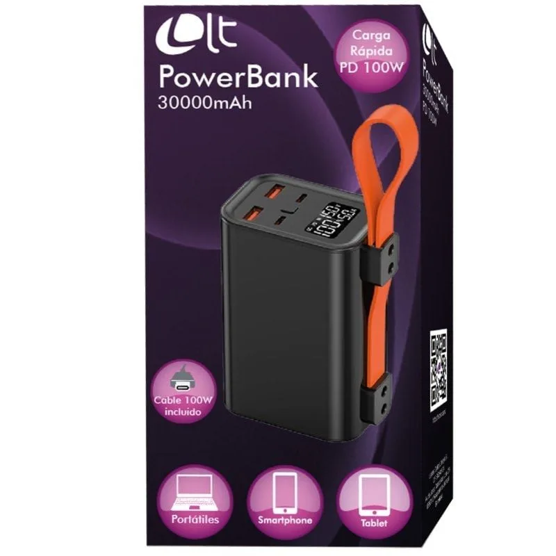 Batería Externa/Powerbank Leotec PowerBank 30000mAh PD, foto 5