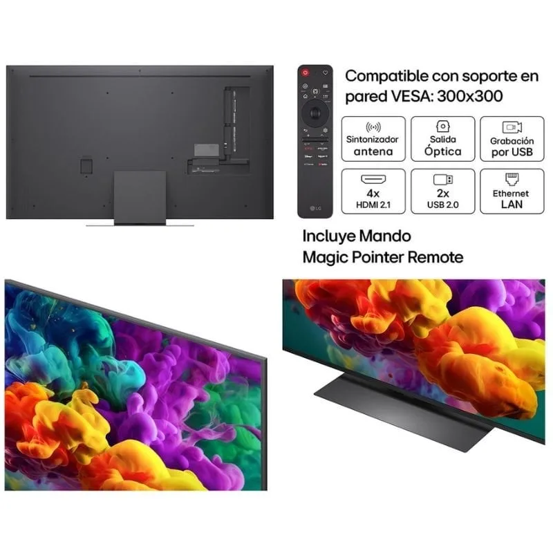 Televisor LG QNED evo AI QNED87 Mini LED 55QNED87B6A 55", foto 4