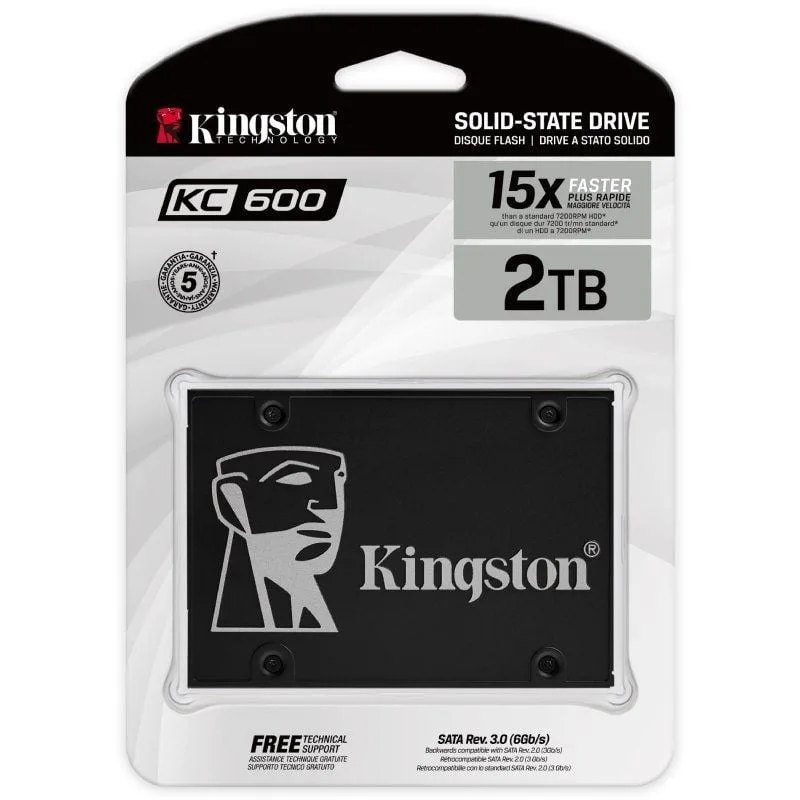Disco SSD Kingston KC600 2TB, foto 3