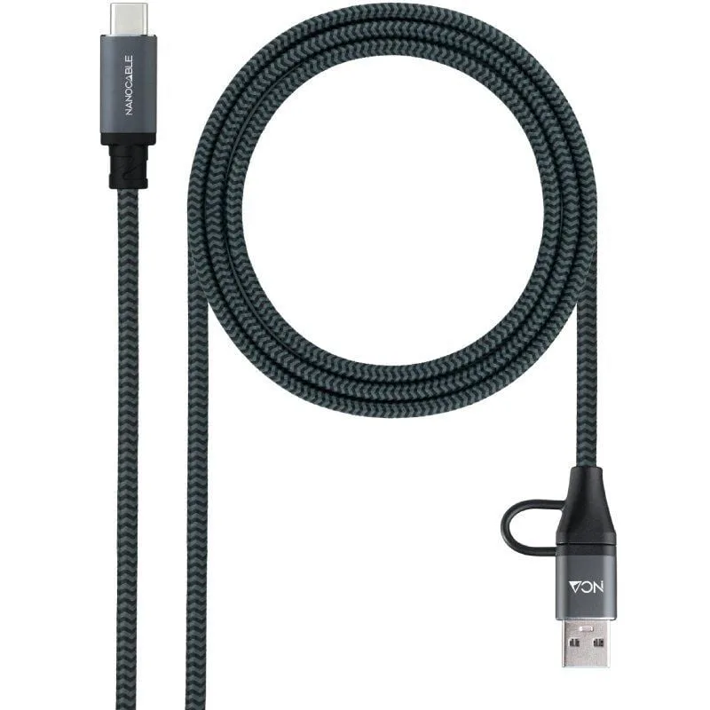 Cable USB 3.2 Tipo-C Nanocable 10.01.4111-L150-COMB