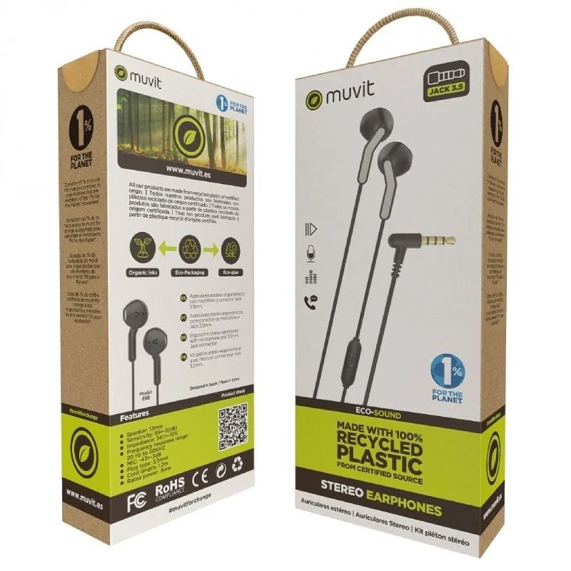 Auriculares Intrauditivos Muvit For Change MCHPH0001, foto 5