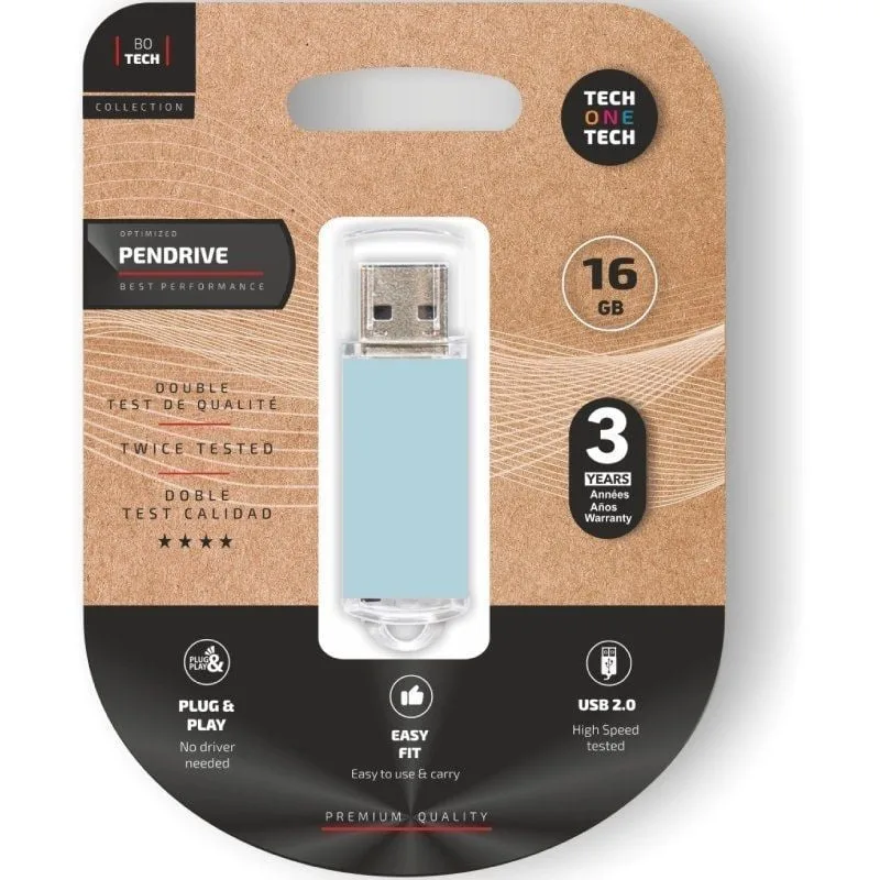 Pendrive 16GB Tech One Tech Basic USB 2.0