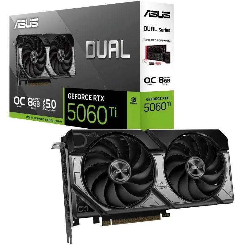 Tarjeta Gráfica Asus Dual GeForce RTX 5060 Ti OC