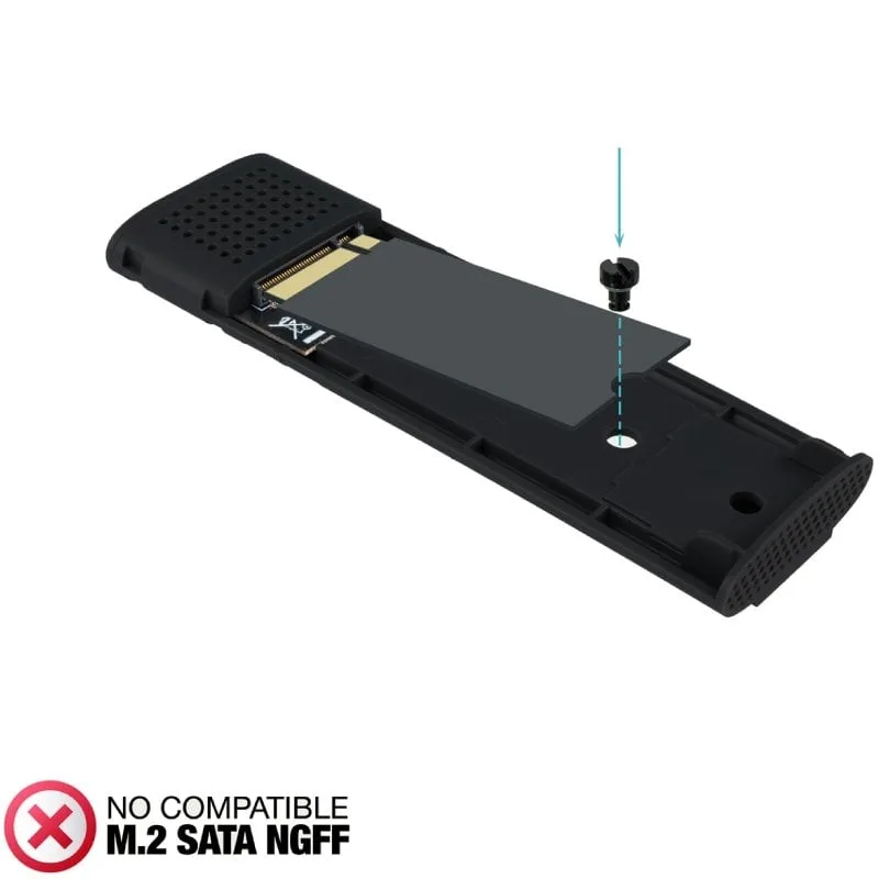 Caja Externa para Disco SSD M.2 NVMe TooQ TQE-2230B, foto 5