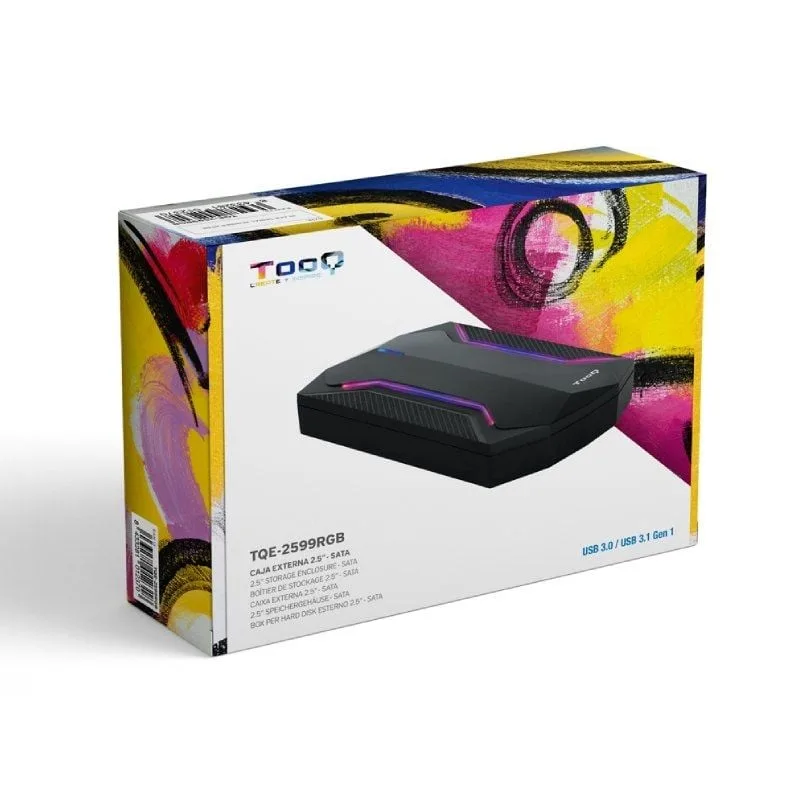 Caja Externa Gaming para Disco Duro de 2.5" TooQ TQE-2599RGB, foto 4
