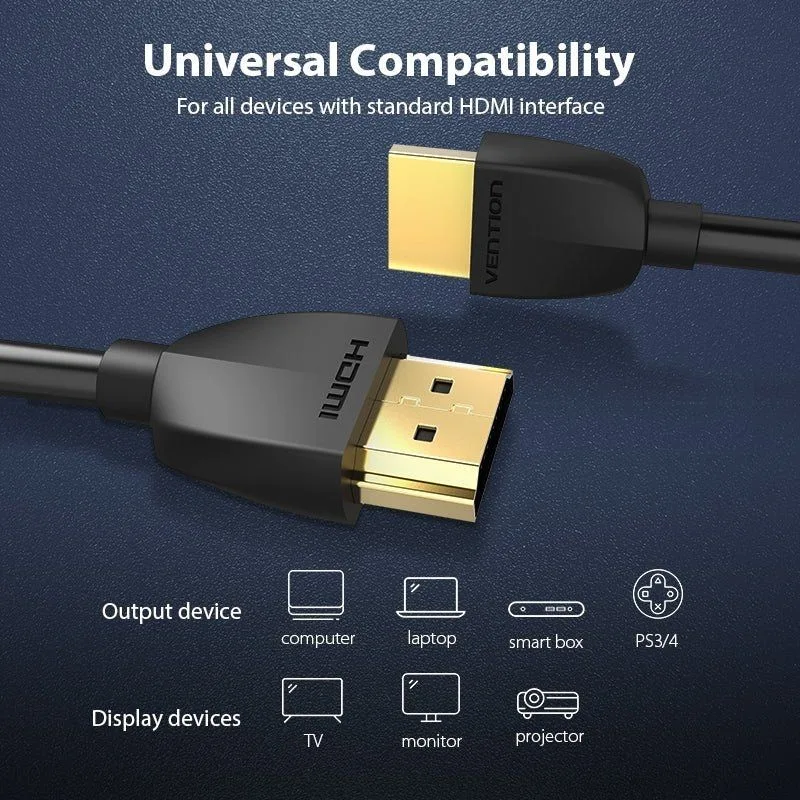 Cable HDMI 2.0 4K Portatil Vention AAIBD, foto 4