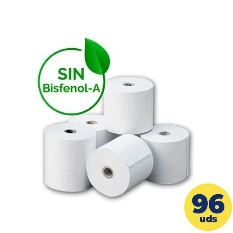 Caja de Rollos de Papel Térmico Genérico 80x55 BPAF