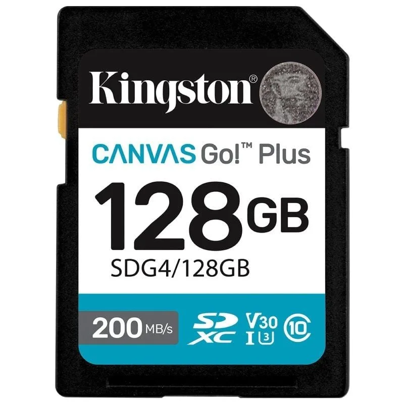 Tarjeta de Memoria Kingston CANVAS Go! Plus 128GB SD XC