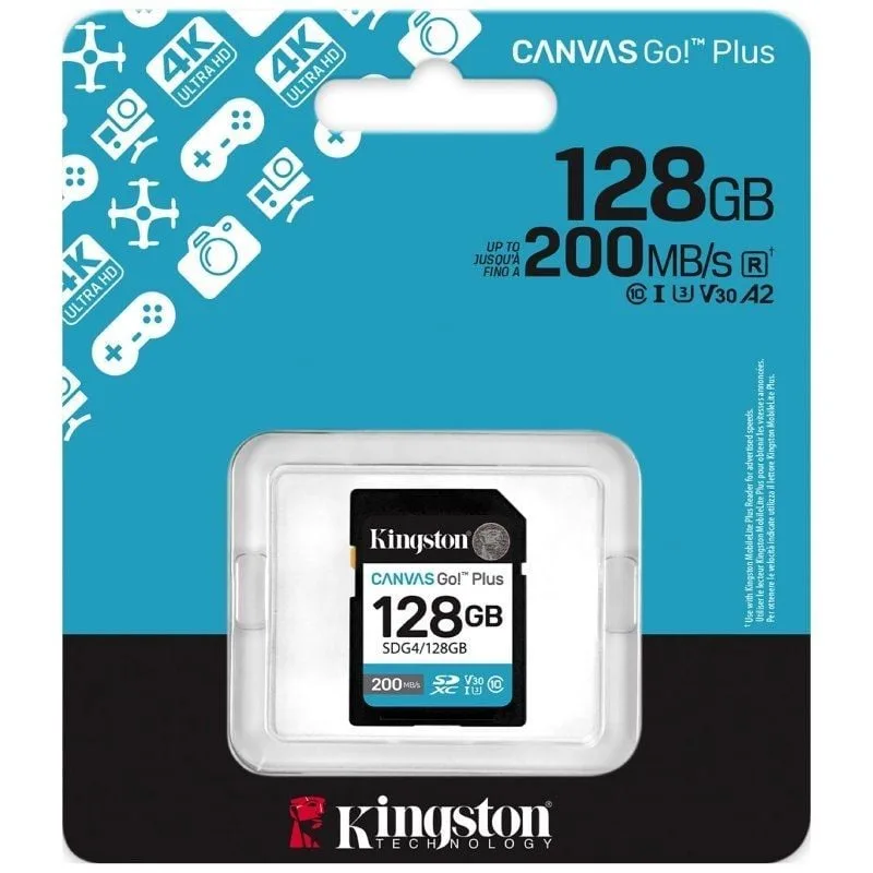 Tarjeta de Memoria Kingston CANVAS Go! Plus 128GB SD XC, foto 3