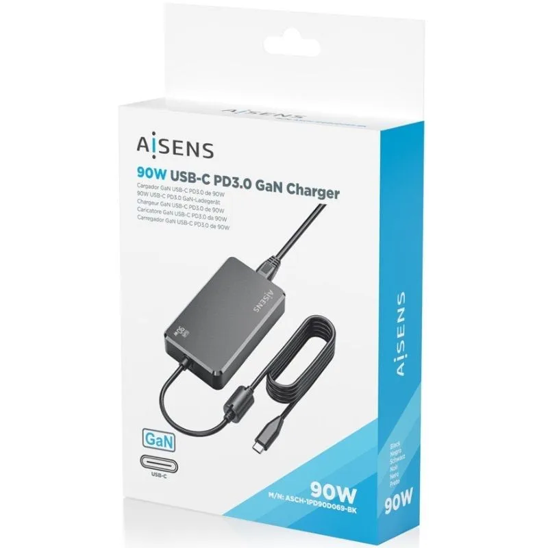 Cargador de Portátil GaN Aisens ASCH-1PD90D069-BK, foto 5