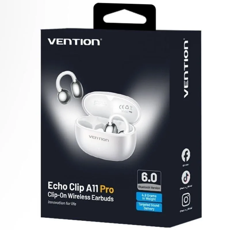 Auriculares Bluetooth Vention Echo Clip A11 Pro con estuche de carga, foto 2