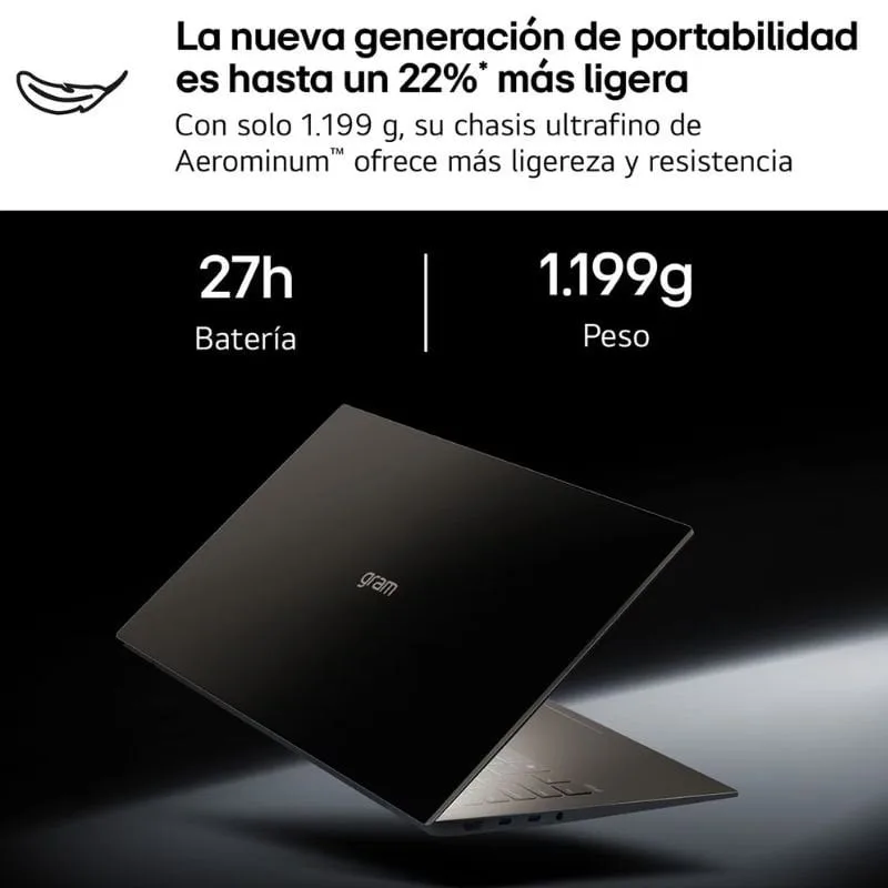 Portátil LG Gram Pro 16ZD90U-G.AX85BN Intel Core Ultra 7-355, foto 4