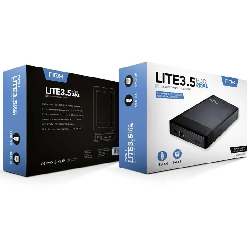 Caja Externa para Disco Duro de 3.5" Nox Lite 3.5'', foto 4