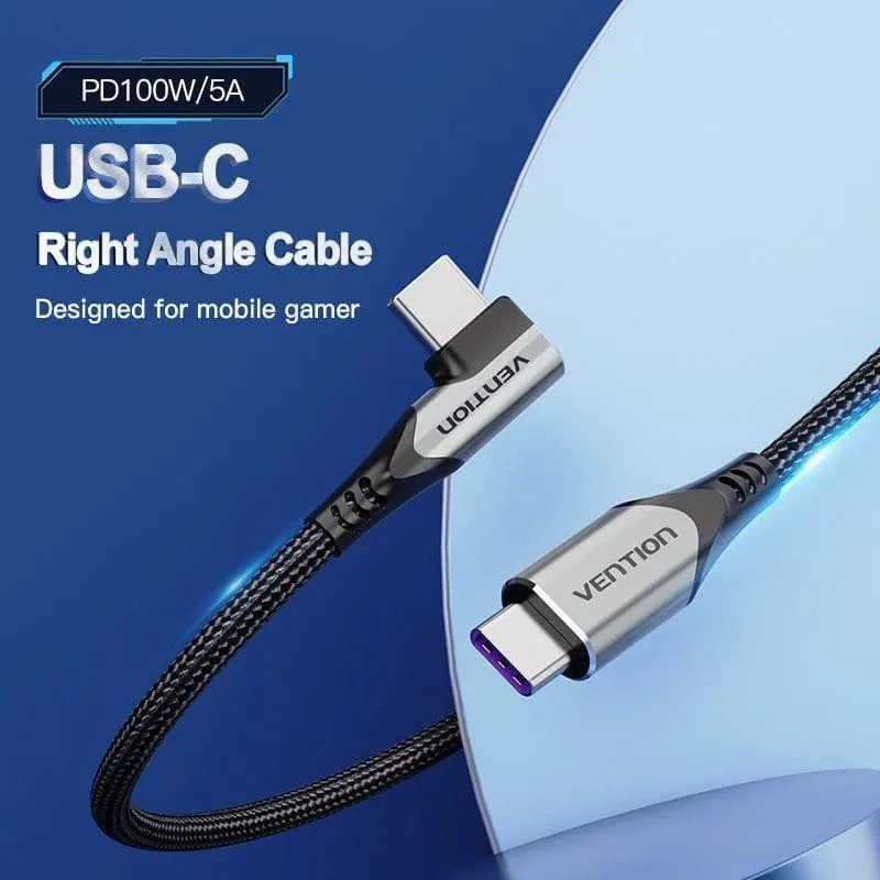 Cable USB 2.0 Tipo-C 90º Vention TAKHF, foto 2