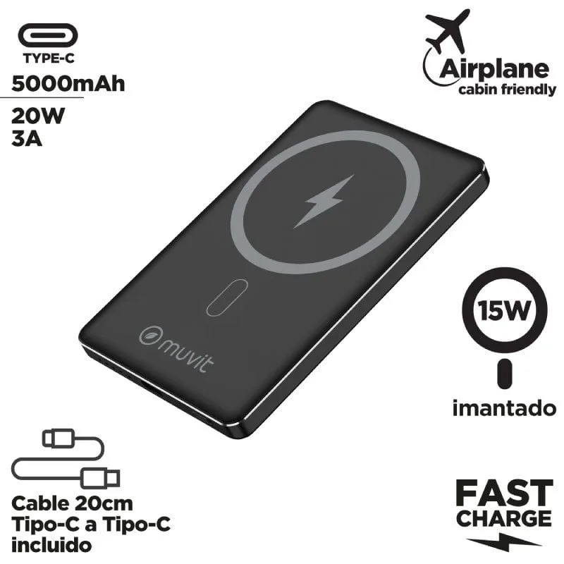 Powerbank 5000mAh Muvit For Change MCCHP0009, foto 2