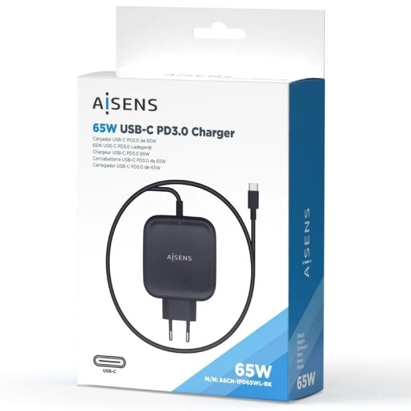 Cargador de Pared Aisens ASCH-1PD65WL-BK, foto 5