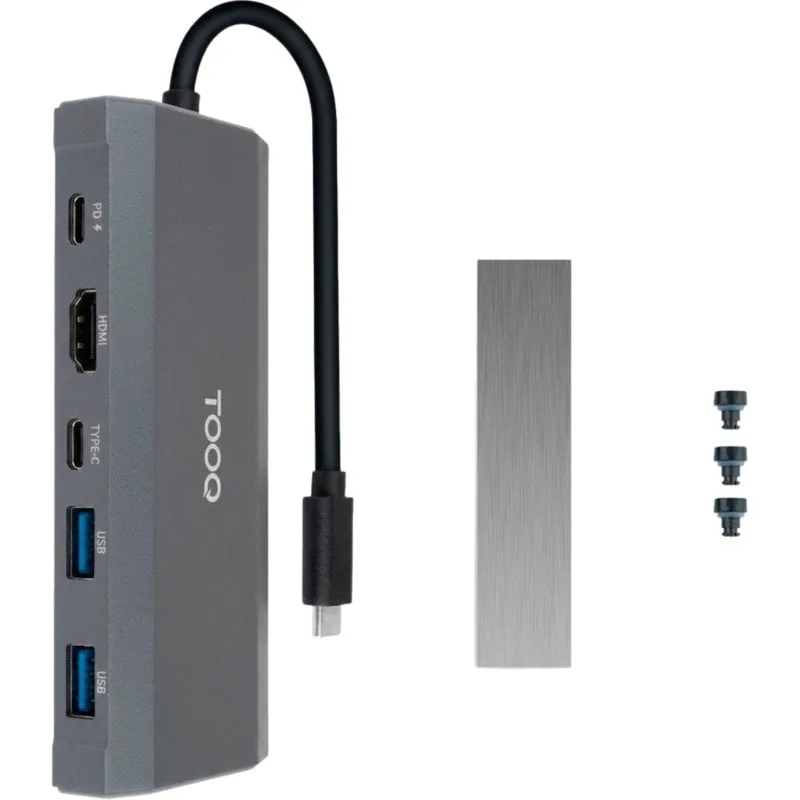 Docking/Caja Externa USB Tipo-C TooQ TQE-2241G, foto 4