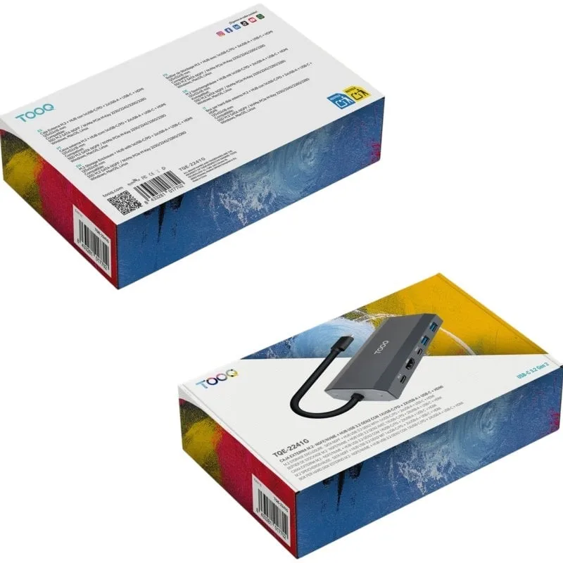 Docking/Caja Externa USB Tipo-C TooQ TQE-2241G, foto 5