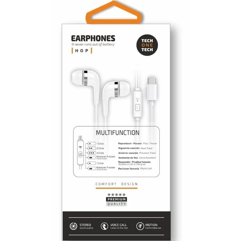 Auriculares Intrauditivos Tech One Tech earTECH TEC1304, foto 2
