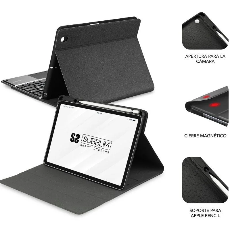 Funda con Teclado Subblim KeyTab Pro BT para Tablet iPad 10.9" 10a Gen, foto 4