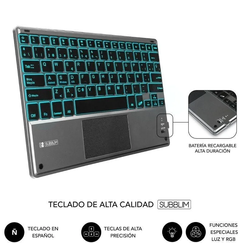 Funda con Teclado Subblim KeyTab Pro BT para Tablet iPad 10.9" 10a Gen, foto 5