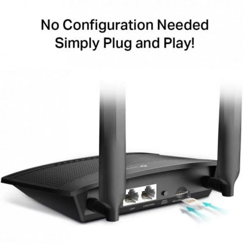 Router Inalámbrico 4G TP-Link TL-MR100 300Mbps, foto 3