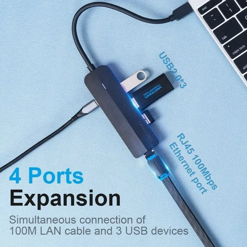 Hub USB Tipo-C Vention TGOBB, foto 2