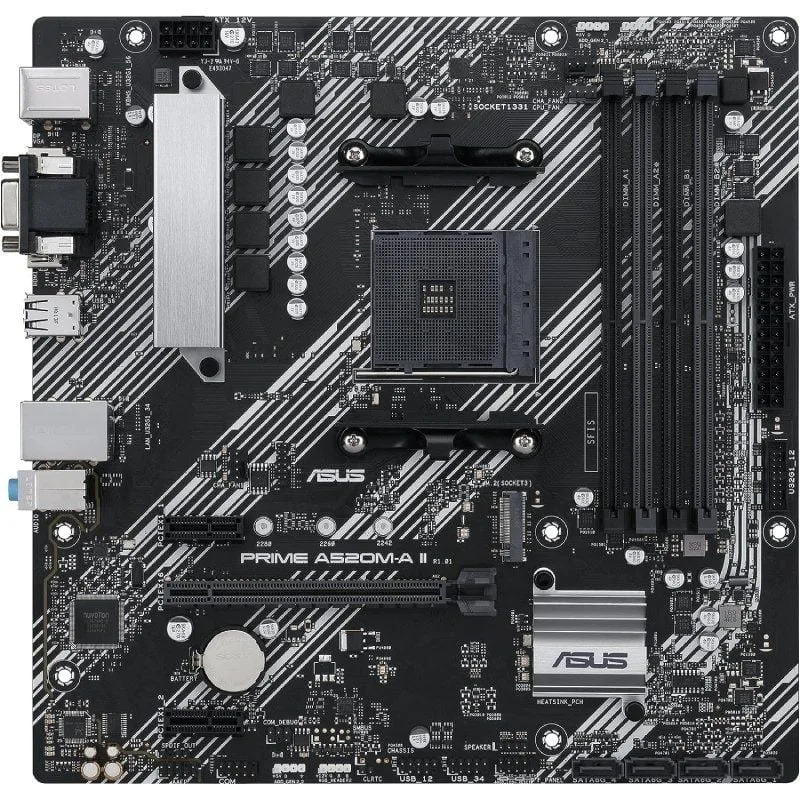 Placa Base Asus Prime A520M-A II/CSM Socket AM4, foto 2