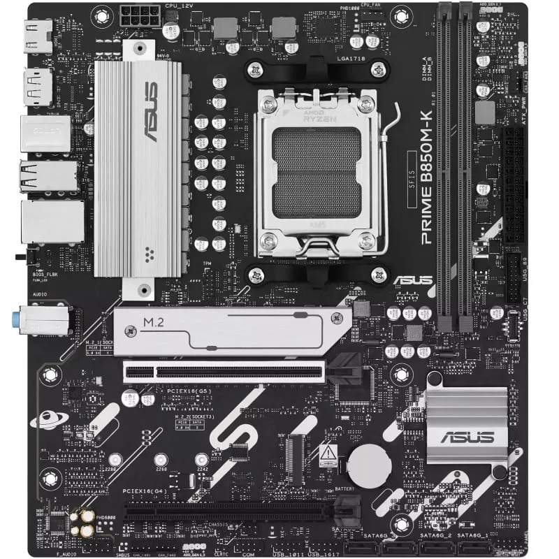 Placa Base Asus Prime B850M-K Socket AM5, foto 2