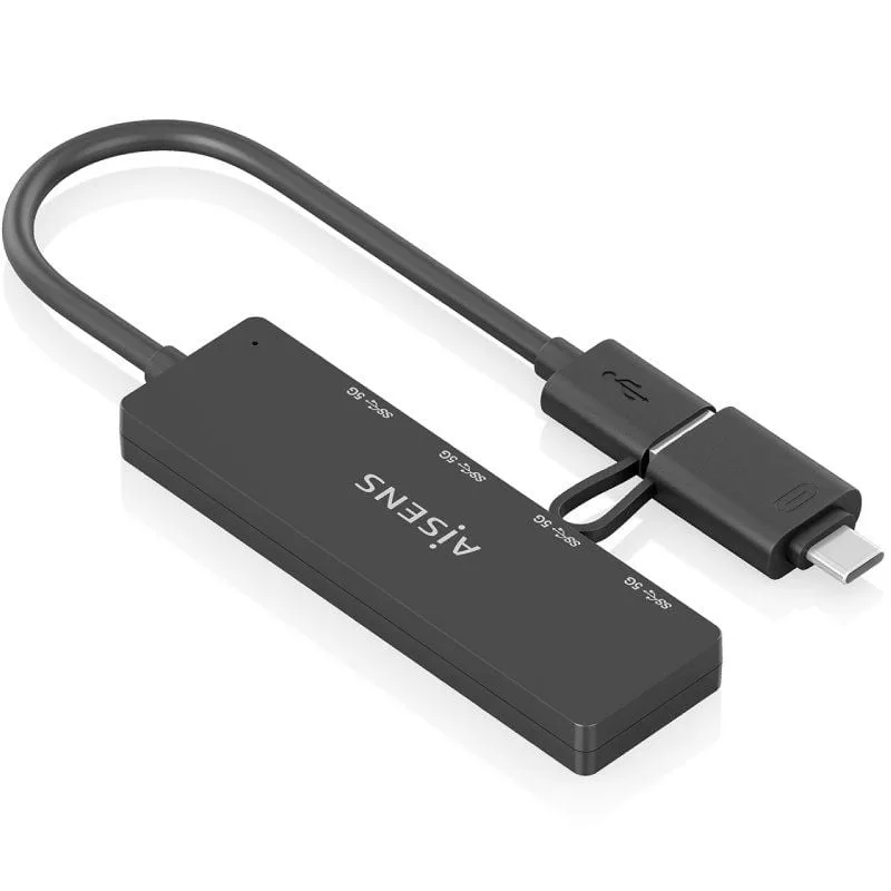 Hub USB Tipo-C + USB 3.1 Aisens A109-0987, foto 2
