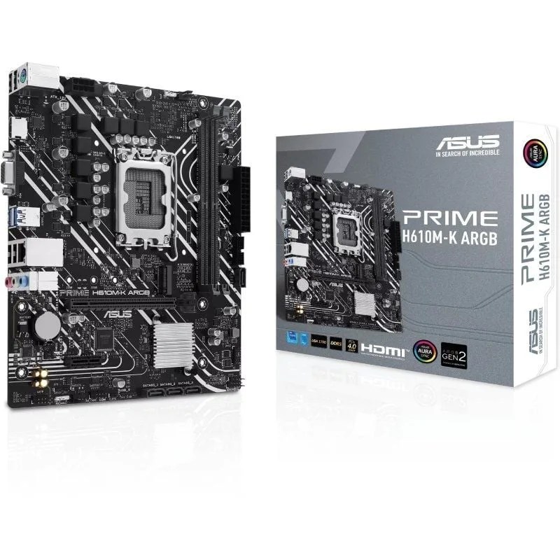 Placa Base Asus Prime H610M-K ARGB Socket 1700