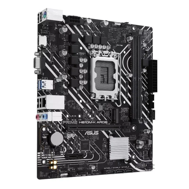 Placa Base Asus Prime H610M-K ARGB Socket 1700, foto 3