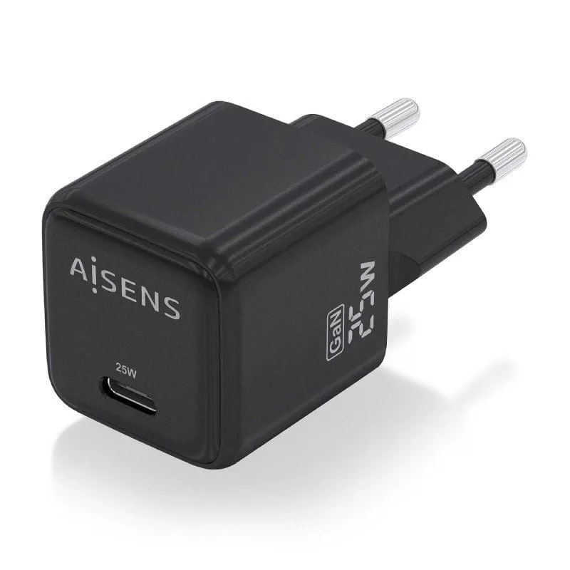 Cargador de Pared GaN Aisens ASCH-25W1P013-BK, foto 2