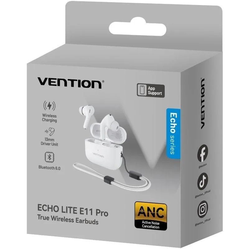 Auriculares Bluetooth Vention Echo Lite E11 Pro con estuche de carga, foto 2